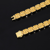 TQB0027-8MM款S925银镀18K白金满镶莫桑钻精工嘻哈网球手链13.75ct 7